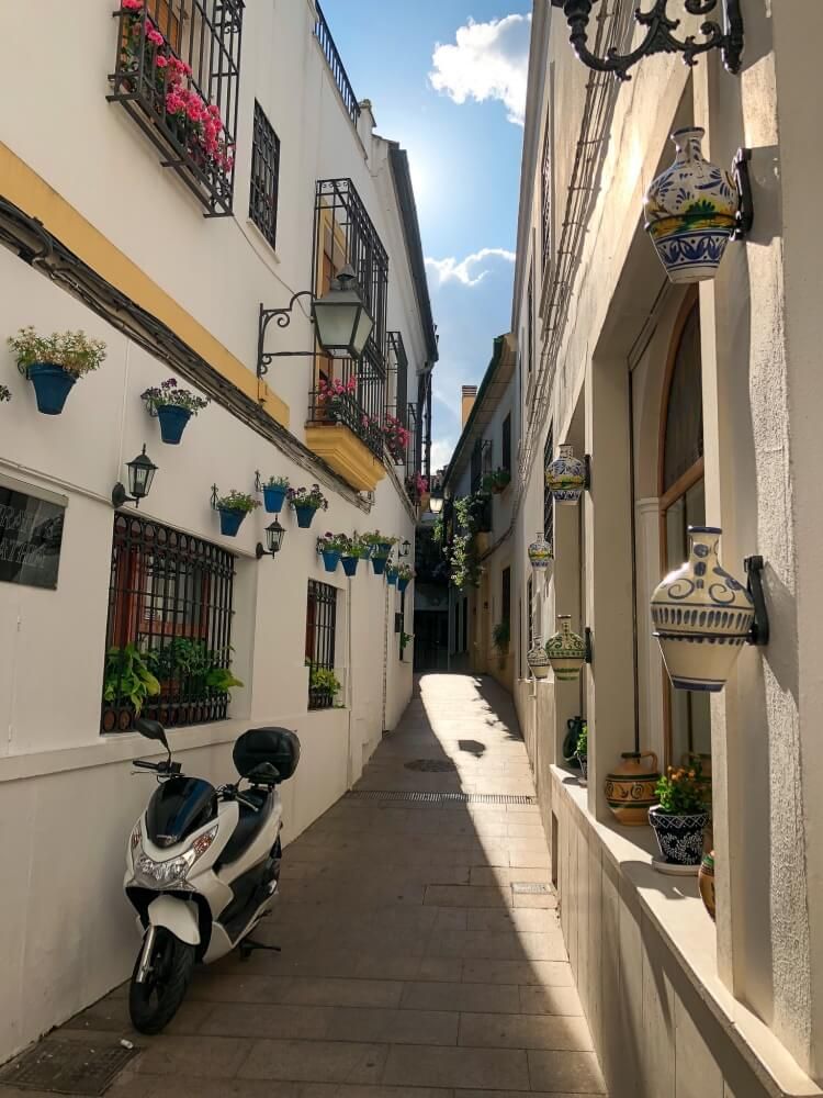 small street in Cordoba Spain
