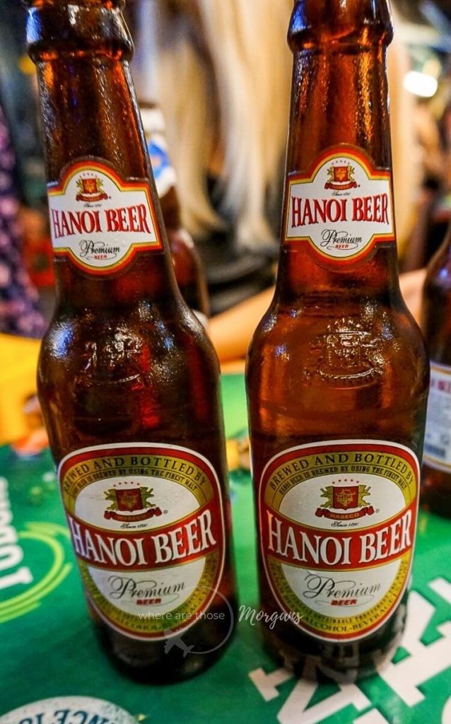 Bottles of beer in Hanoi Vietnam unhealthy travel