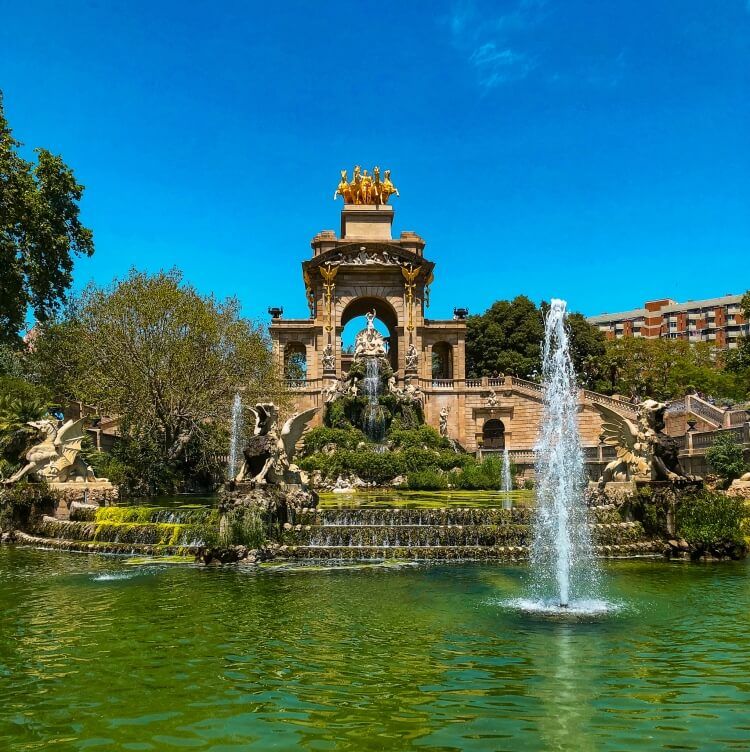 Waterfall at Parc de la Ciutadella