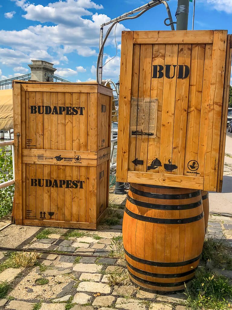 4 days in Budapest shipping crates and barrels