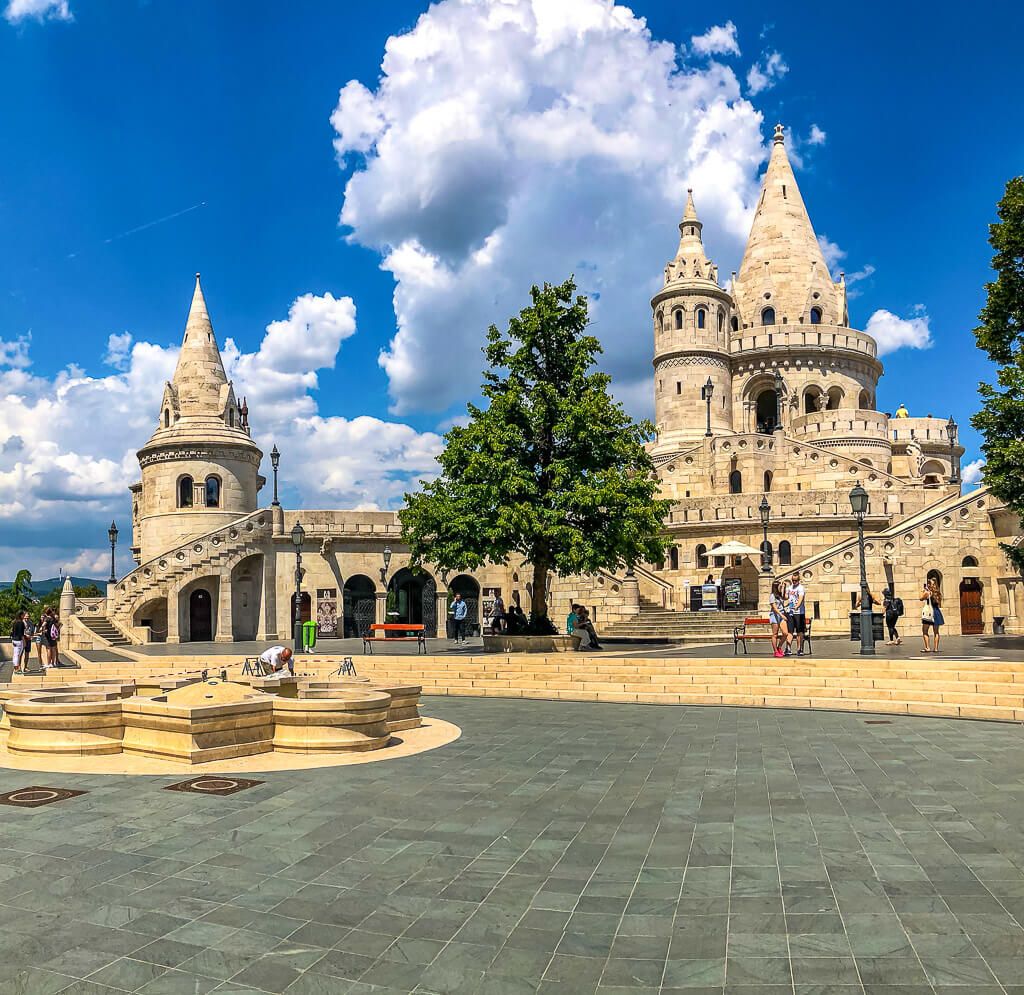 Front view of Fishermans Bastion