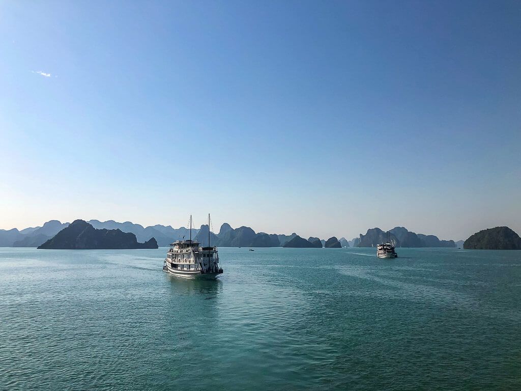 Boats in Ha Long Bay Vietnam