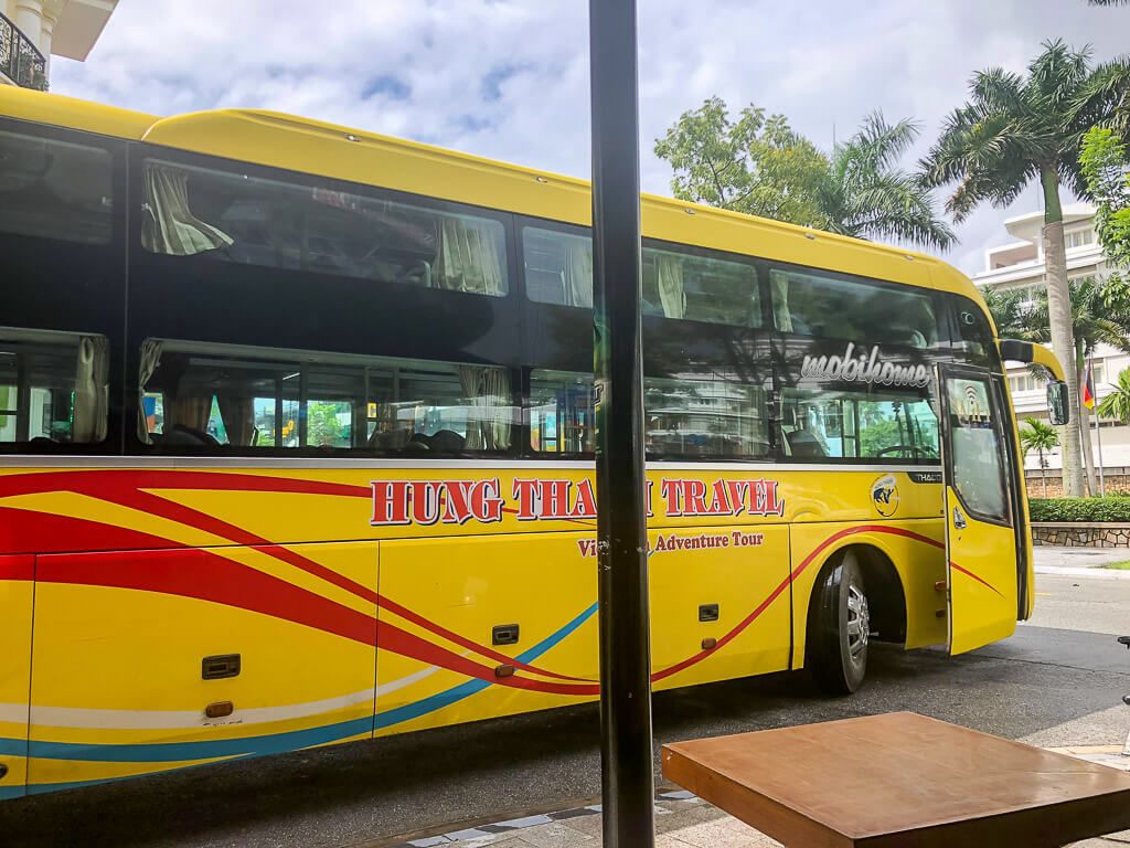 Phong Nha sleeper bus in Vietnam