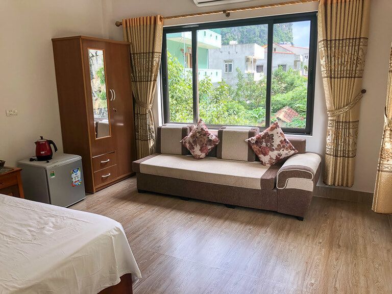 hotel room on Phong Nha sofa