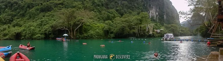 Panorama of obstacle course over the Chay River