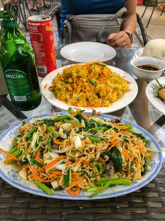 dinner in Ninh Binh Vietnamese noodles