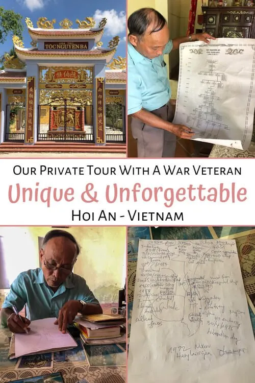 Our Private Tour With A War Veteran Hoi An Vietnam