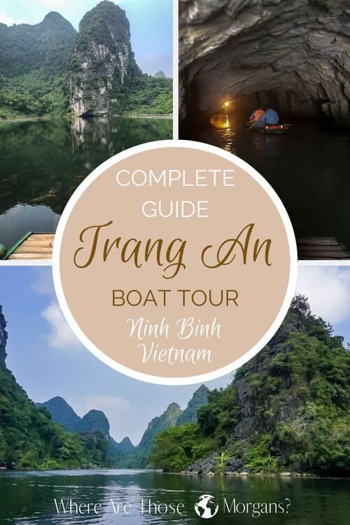 boat tour Trang An Pinterest graphic
