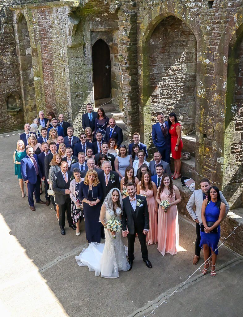 Mark and kristen wedding party bolton castle North Yorkshire