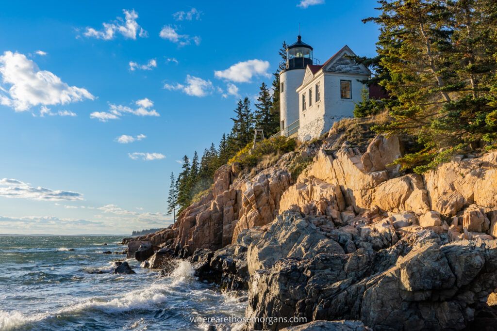 Bass Harbor Head Lighthouse in Acadia National Park one of the top attractions to see with America the Beautiful Pass