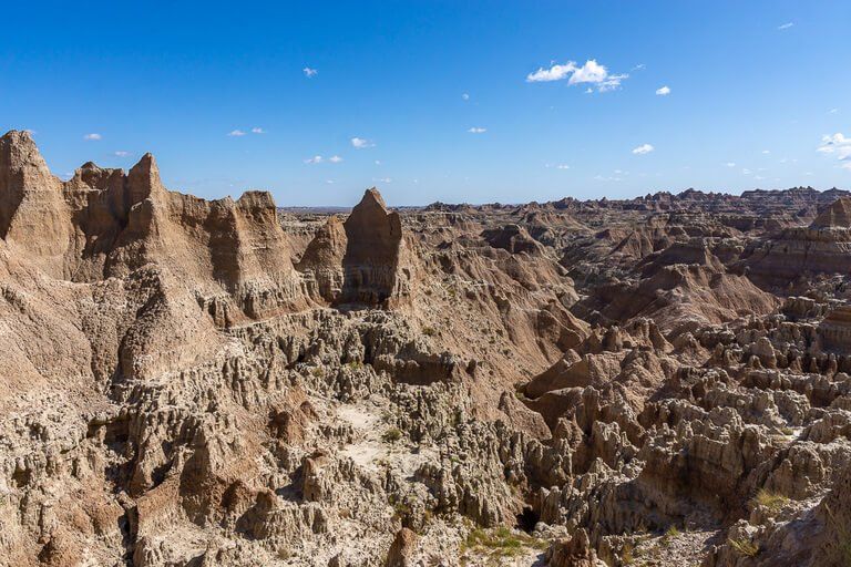 Window overlook at the end of window short trail badlands photography
