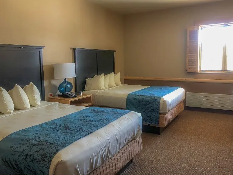 Hotel Room at Canyon Yellowstone two double beds premium room free upgrade
