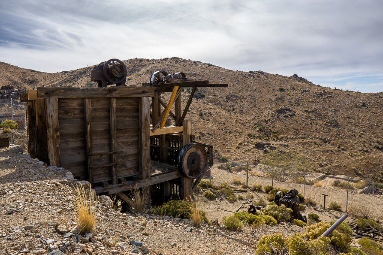 Lost horse mine old gold mine inside California national park