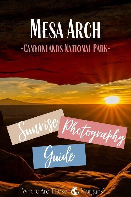 Mesa Arch Canyonlands national park sunrise photography guide