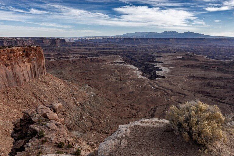 Canyonlands valley green river Colorado river creating deep gorges