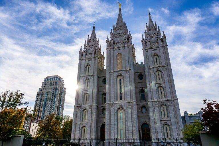 Salt Lake City Temple Latter-day Saints Church on Utah Road Trip