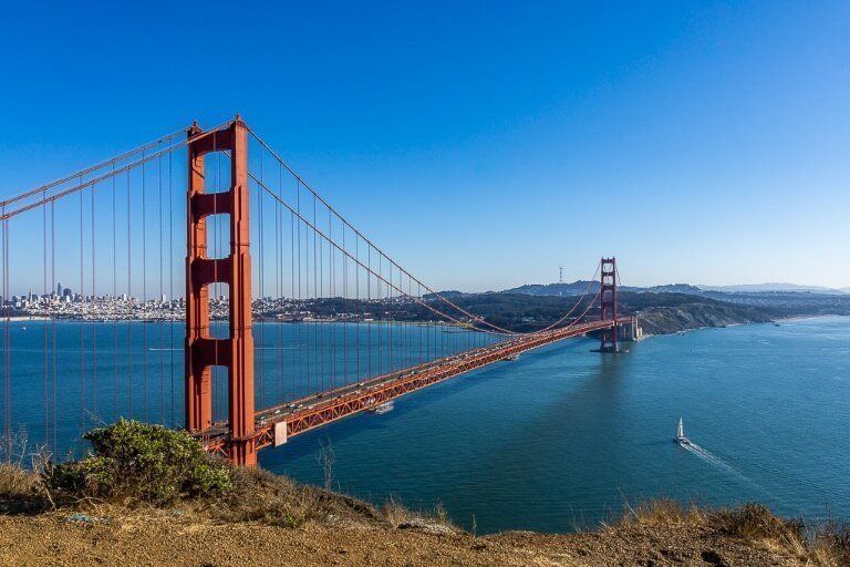 Best view of golden gate bridge in San Francisco battery Spencer