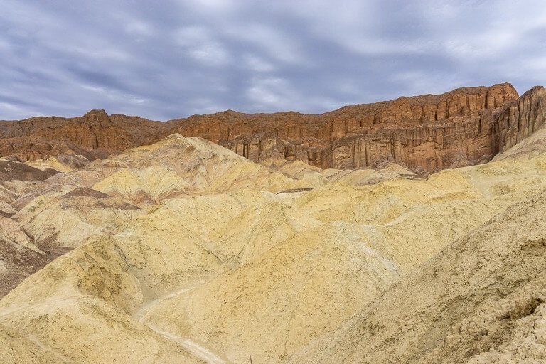 Red cathedral golden canyon hike trail Death Valley in one day itinerary California national park