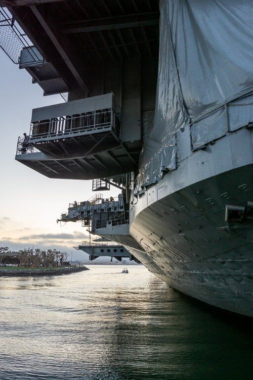 USS Midway museum from backside