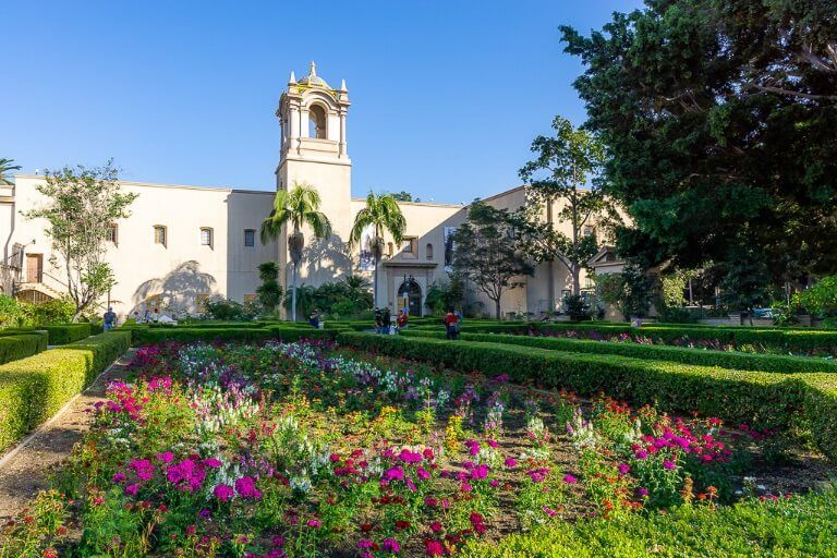 San Diego itinerary alcazar garden inside Balboa park