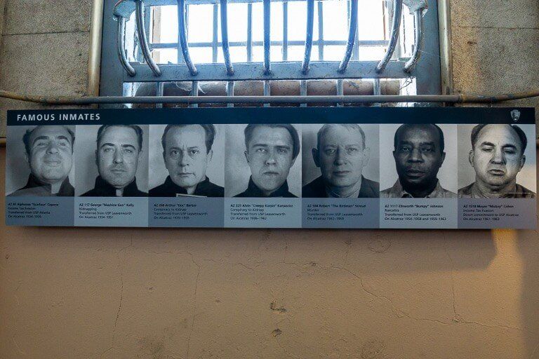 Infamous inmates at Alcatraz prison