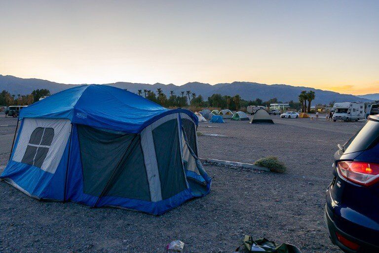 Sunset campground Death Valley national park