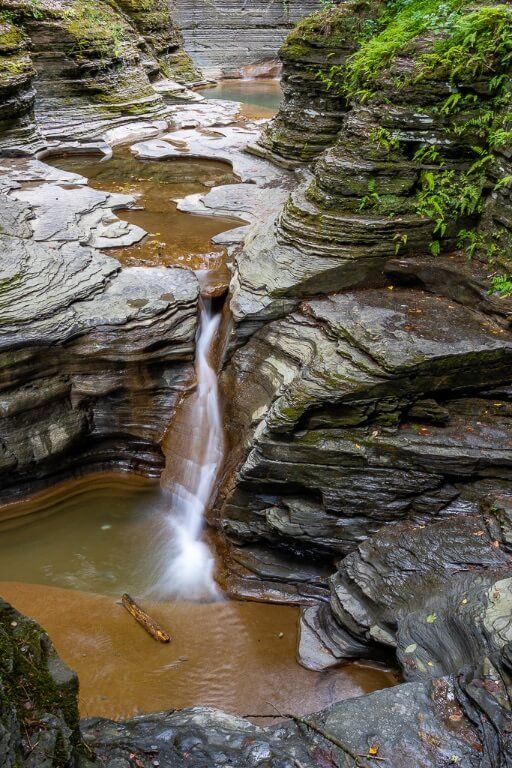 Picturesque gorge and waterfall near Ithaca ny finger lakes