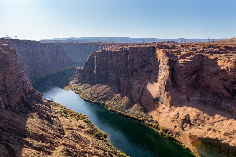 Stunning Colorado River bursting through canyons in Page Glen Canyon