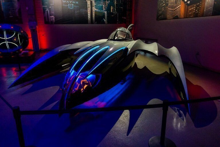 Old Batmobile to combat Mr Freeze in Batman and Robin