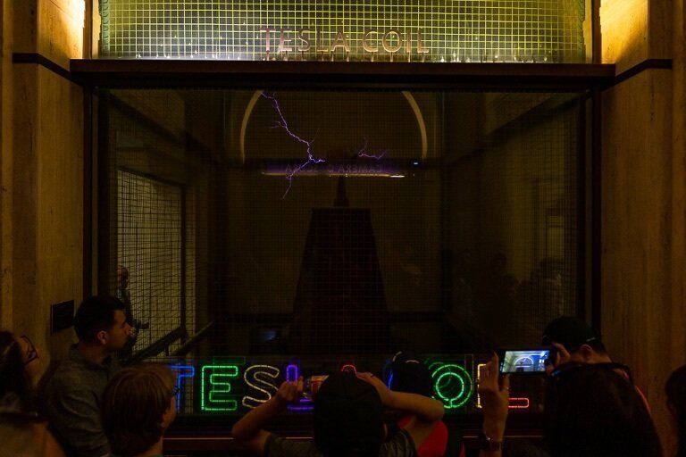 Tesla Coil inside Griffith Observatory Los Angeles