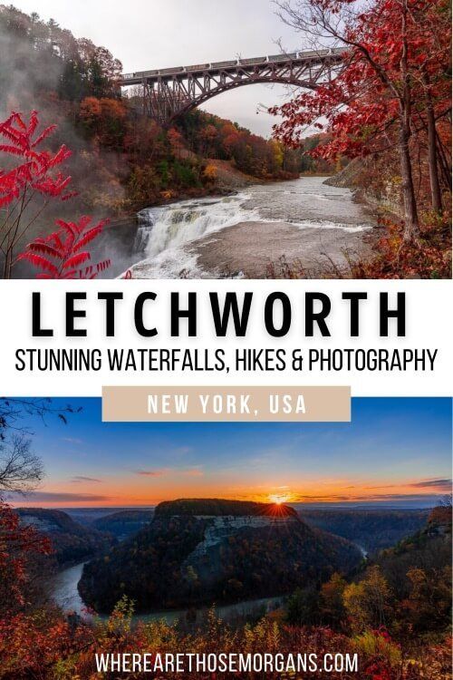 Letchworth State Park Stunning Waterfalls Hikes and Photography New York USA
