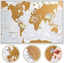 Map of the world scratch off the countries you have visited