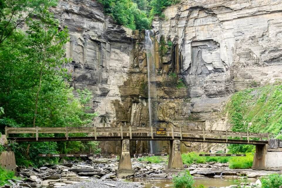 Taughannock Falls state park near ithaca new york is a lovely waterfall image