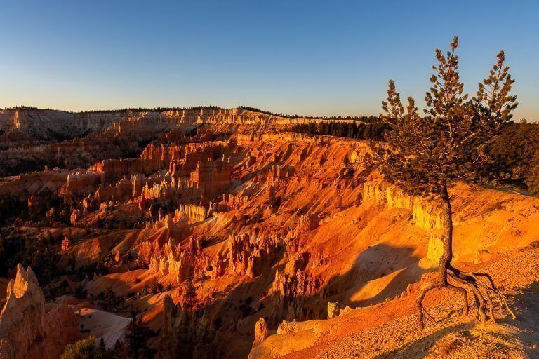 Spectacular sunrise at Bryce Canyon national park amphitheater perfect photography opportunity