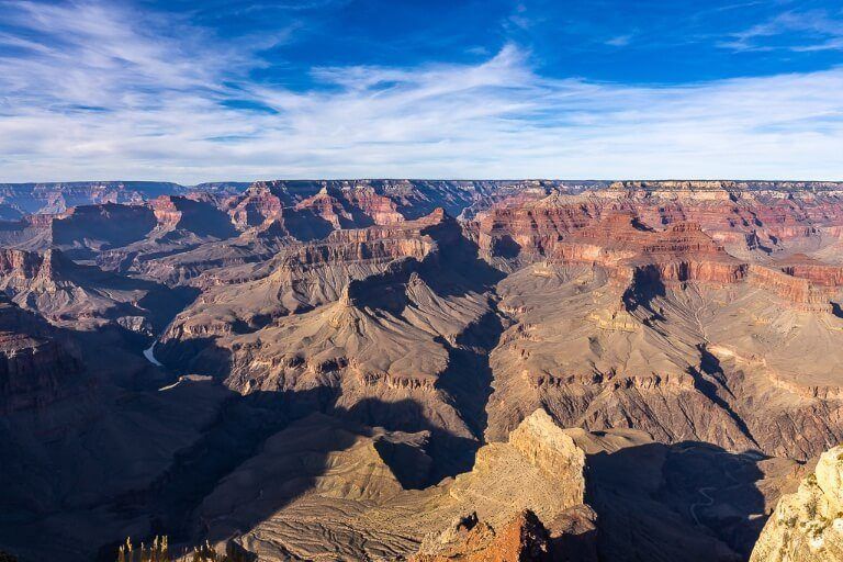 Majestic view from Pima Point in national park arizona staggering gorges and ravines