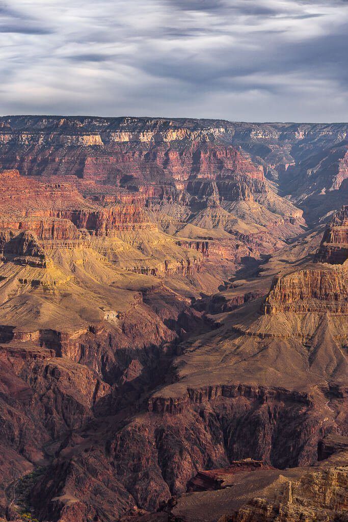 Incredible fracture in the earth at grand canyon national park south rim