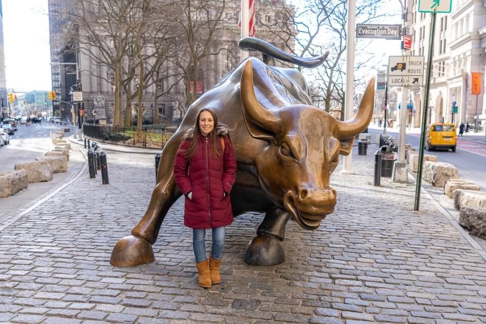 Charging Bull in Bowling Green Lower Manhattan is one of the best touristy things to do in NYC