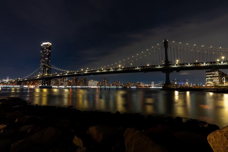 New York City at night photography brooklyn