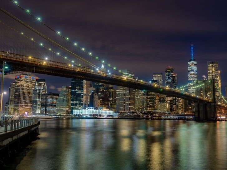 Walking The Brooklyn Bridge At Sunset + Night