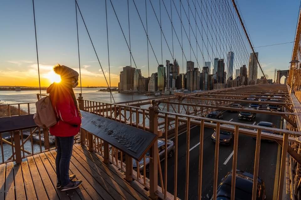 Where Are Those Morgans Sunset in New York City Manhattan Skyline