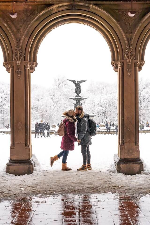 where are those morgans romantic photograph at bethesda terrace in central park new york city