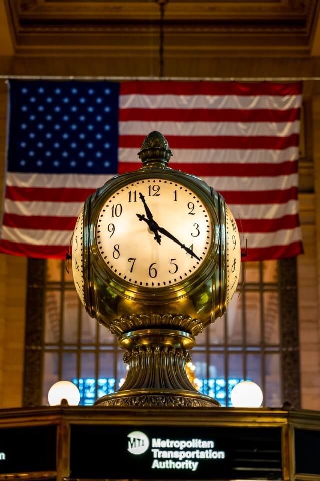 Famous clock in grand central terminal is a must visit on a first trip to new york city