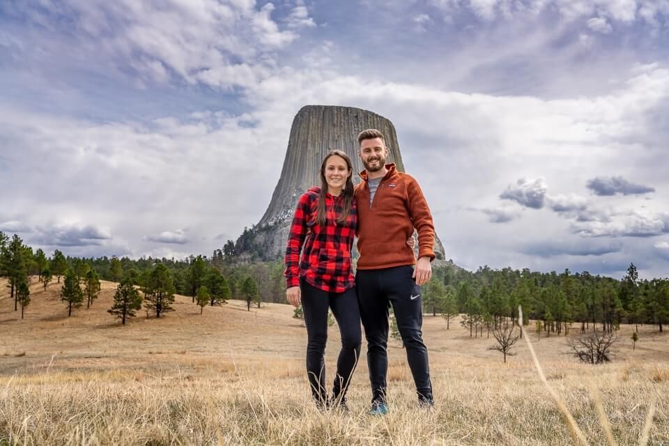 Devils tower national monument in Wyoming is the best stop off on a road trip between mount rushmore and yellowstone national park