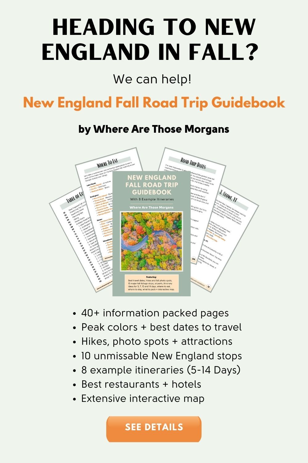 Where Are Those Morgans New England fall foliage road trip guidebook for purchase