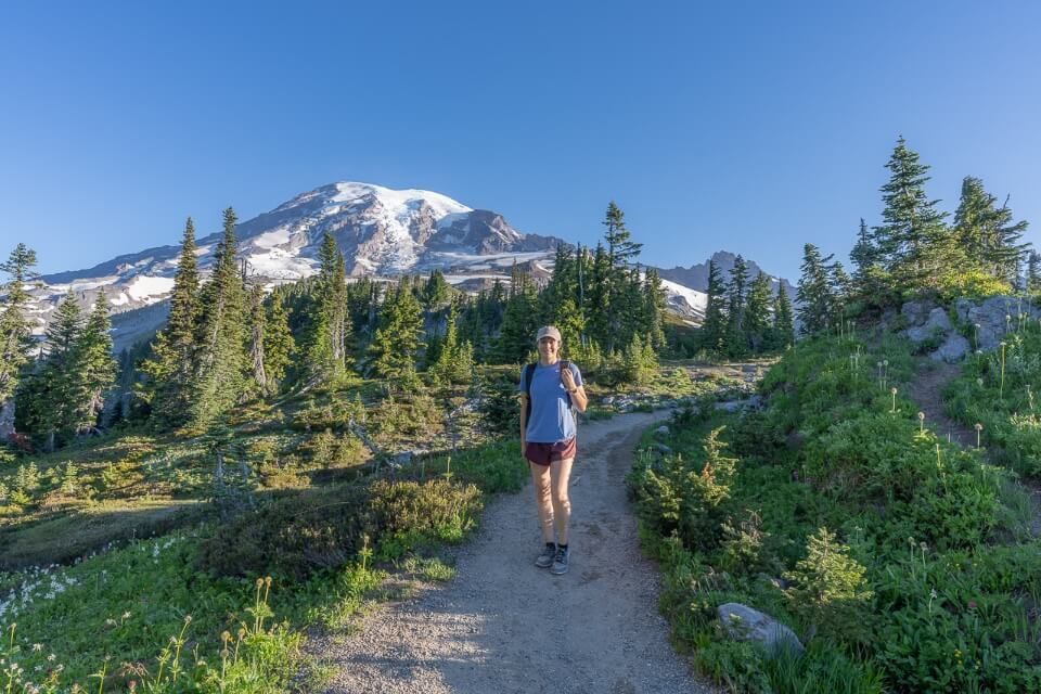 Where Are Those Morgans hiking the skyline trail in mt rainier national park washington as the sun is rising