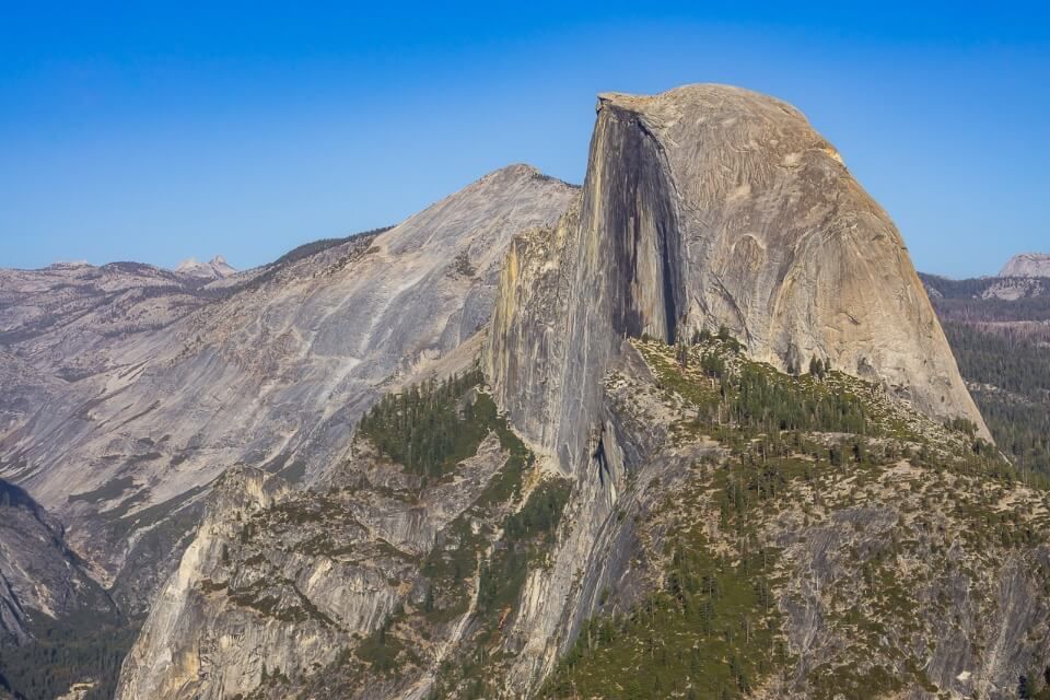 Half Dome From Glacier Point Looks Majestic