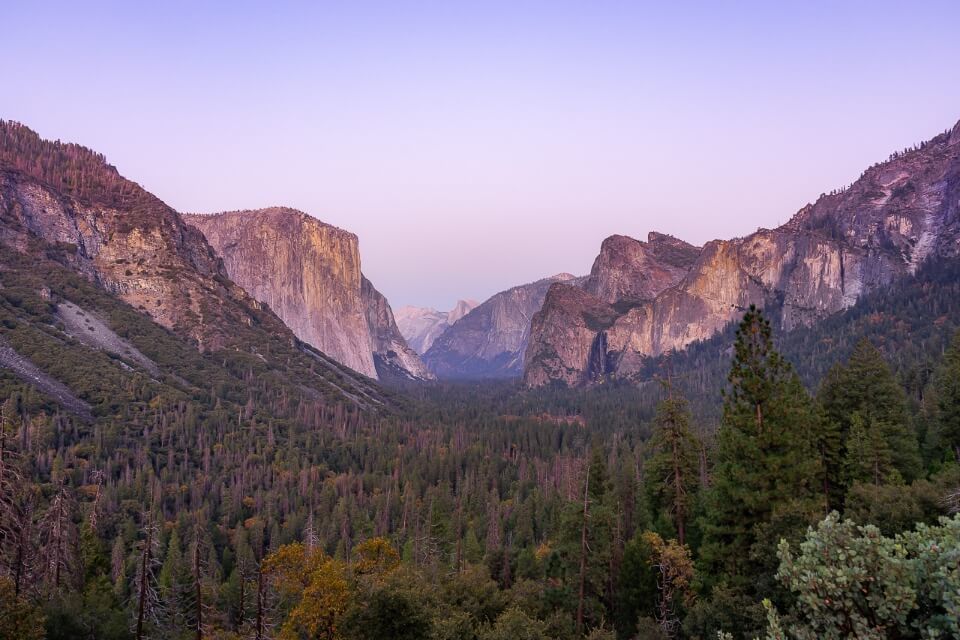 Tunnel View Photography El Cap Half Dome and Bridalveil Falls Valley of Trees