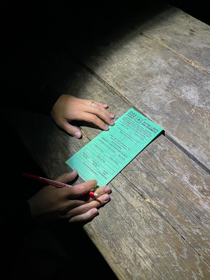 Filling a form out in the dark