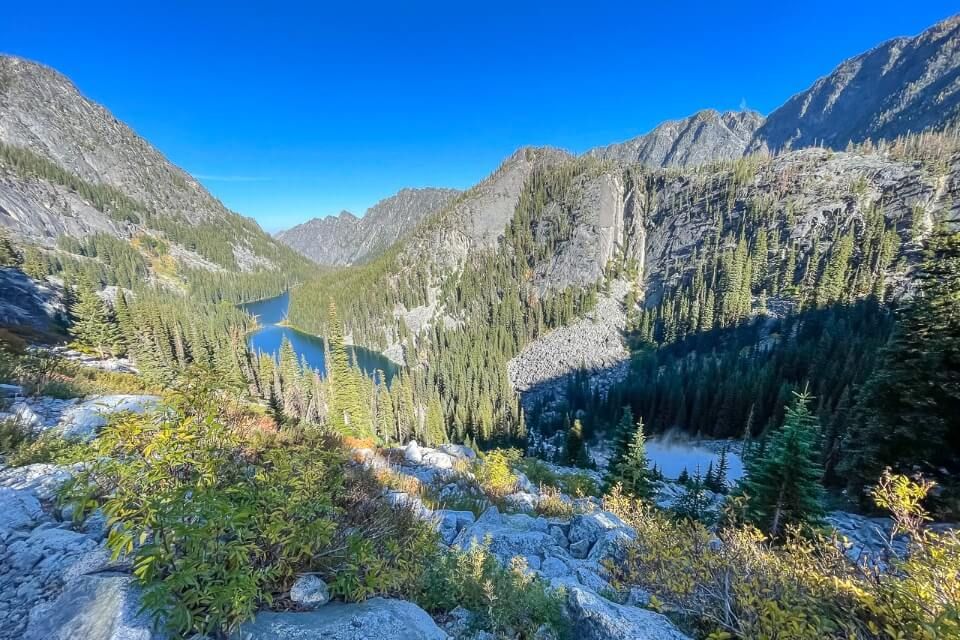 Nada Lake on the descent from the enchantments trail