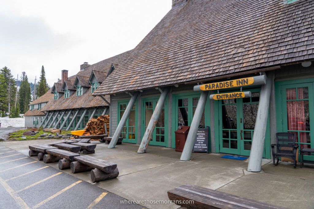 Paradise Inn lodging in Mount Rainier National Park Washington